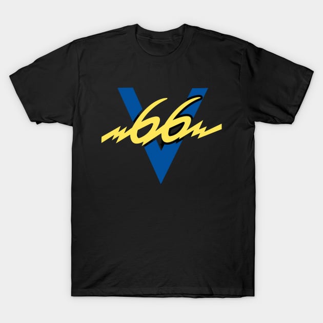 V66 Channel Logo T-Shirt by TWO HORNS UP ART